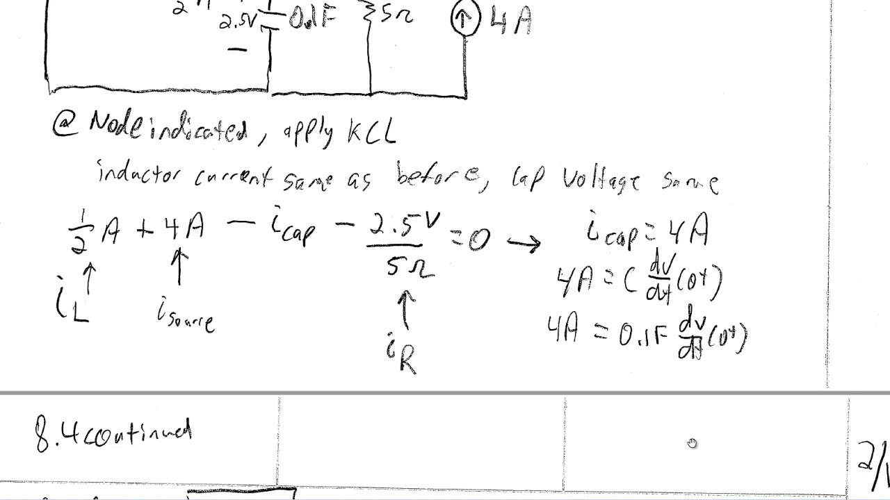 RLC Circuit Analysis Problem 8.4