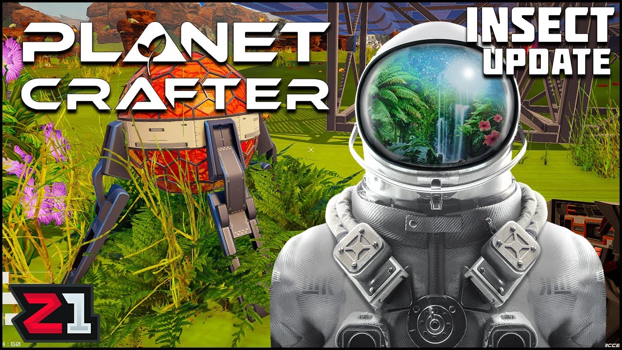 We Made A BEEHIVE ! Planet Crafter Insects and Waterfall Update !