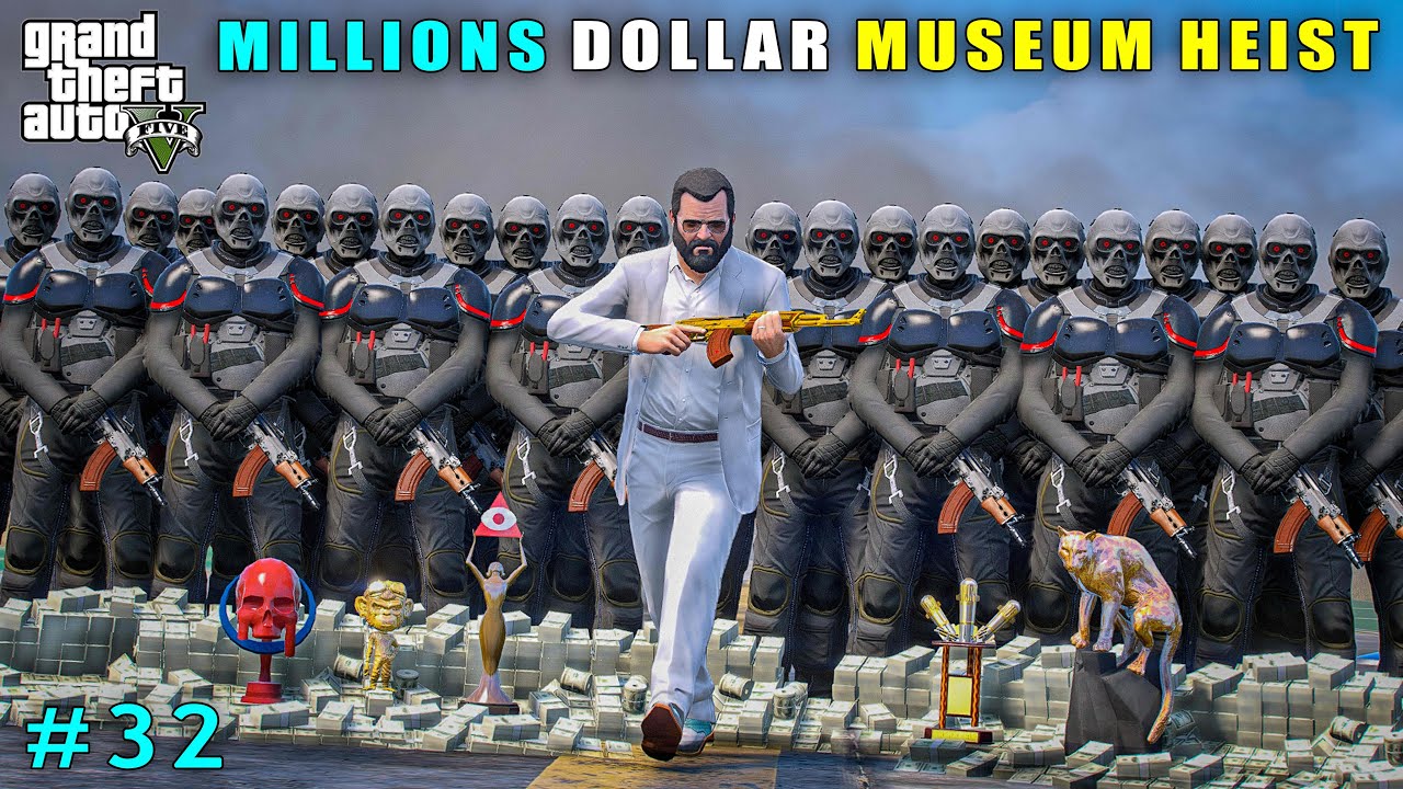 Michael Committed Powerful Heist From The Museum | Gta V Gameplay