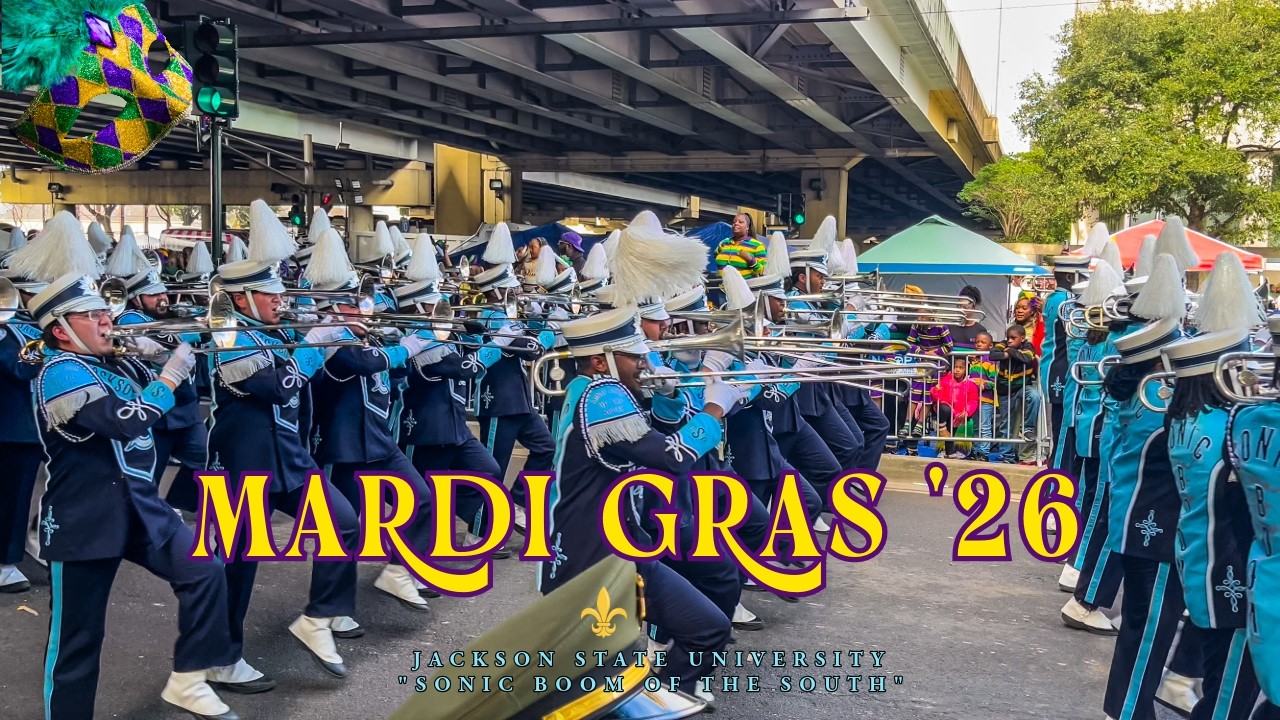 Mardi Gras Royalty: JSU Sonic Boom of the South Dominates the Zulu Parade