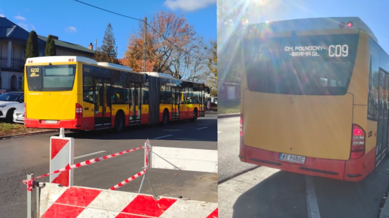 Linia C09 - Mercedes Connecto G #6205+#6232 ( MZA Warszawa )
