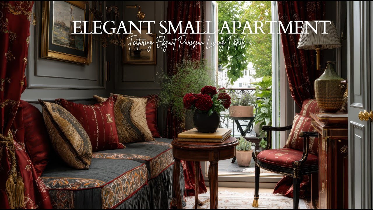 Elegant Small Apartment Featuring Elegant Parisian Living Details