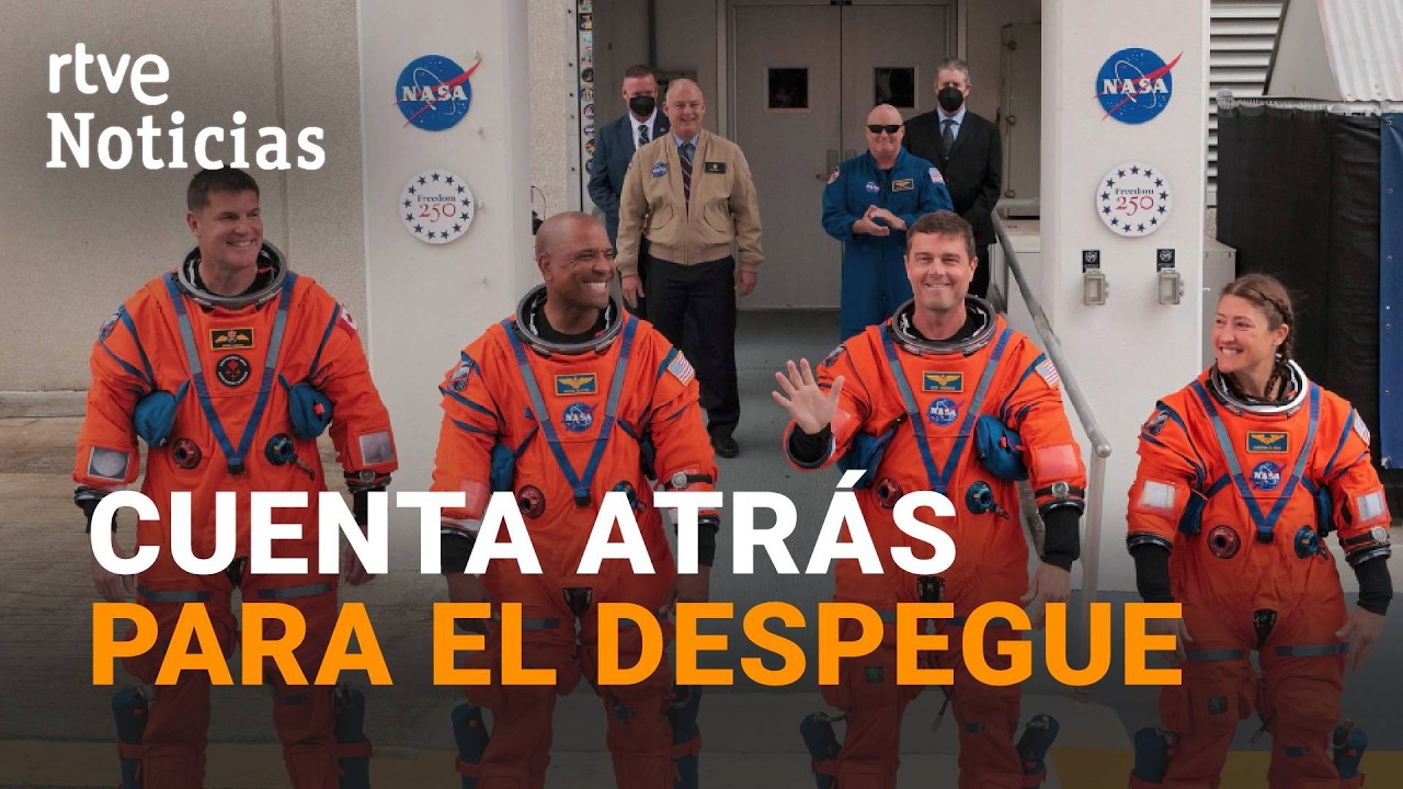 MISI&Oacute;N ARTEMIS II | Los ASTRONAUTAS esperan ya en el COHETE para DESPEGAR hacia la LUNA | RTVE