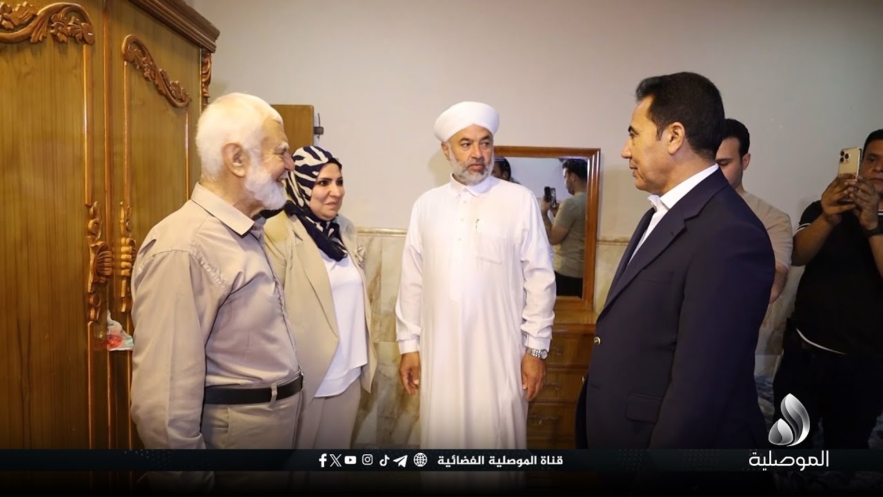 محافظ نينوى يزور دار الأيتام ويقدم هدايا للأطفال المقيمين
