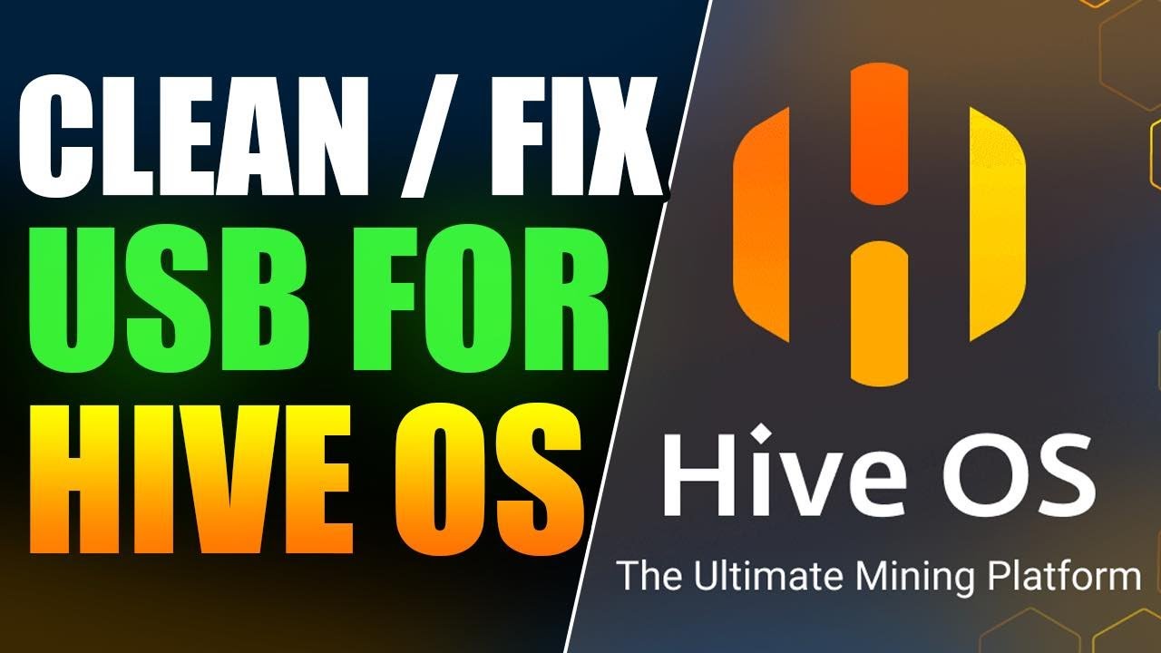 Clean/fix a USB drive for HIVE os Mining