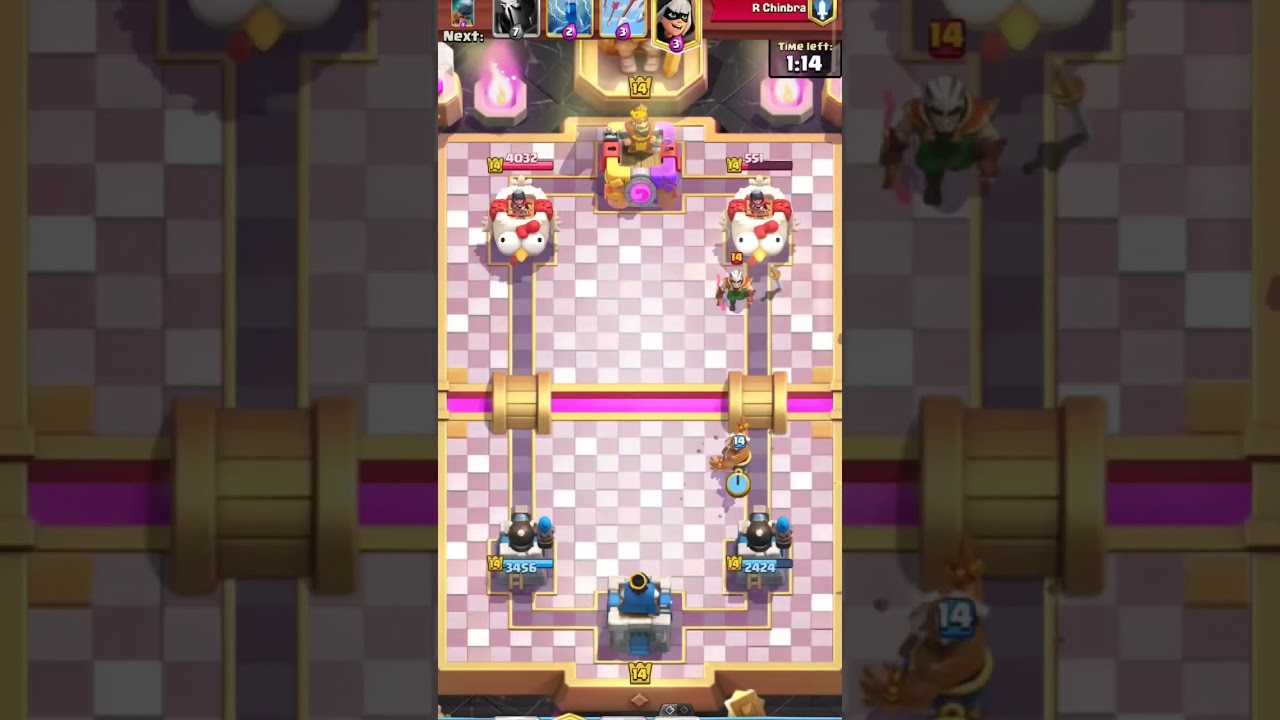 Epic clash royale moments Monk vs Magic Archer. #clashroyale #gaming #clashroyalegameplay