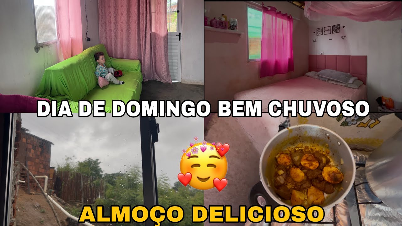 🌸⛈️DIA DE DOMINGO BEM CHUVOSO POR AQUI☔️ALMOÇO DELICIOSO 😋 