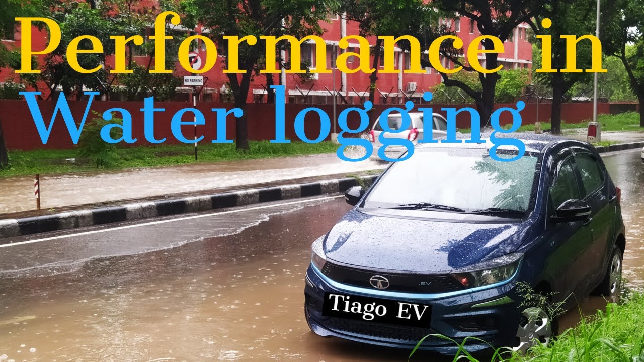 Tiago EV Performance in Water Logging | Tata Tiago EV Drive in Flood Water | Tata Tiago EV Review