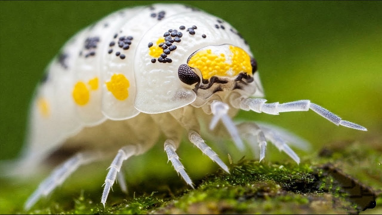 Isopods Doing Isopod Things. Pillbug Close Up Special 4K Terrarium