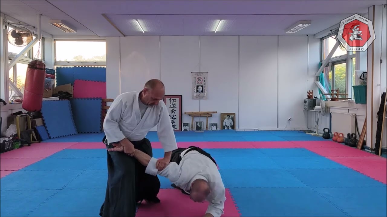 Aikido 2nd Kyu Tachi waza Katadori Menuchi Ikyo