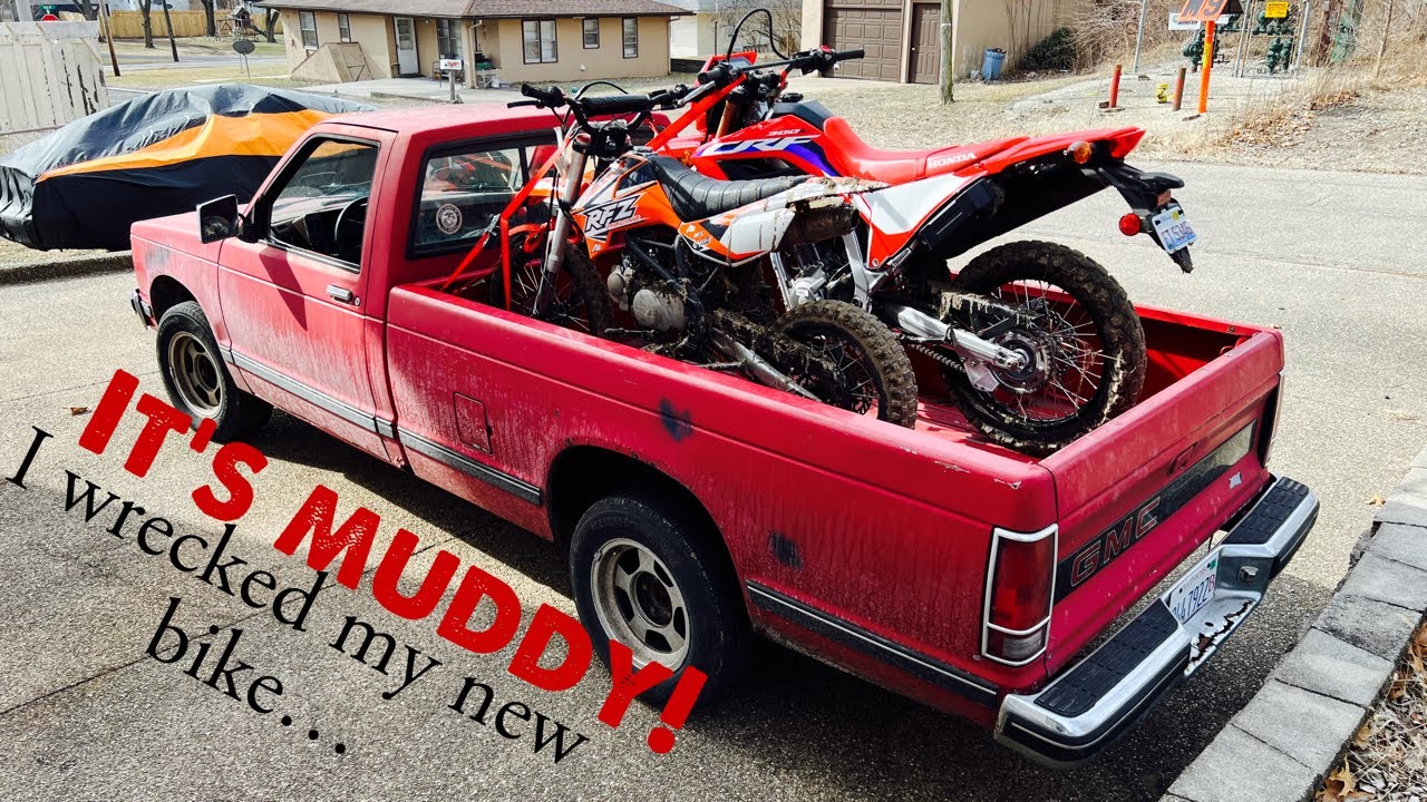 Took the CRF300L to the trails, Its muddy!