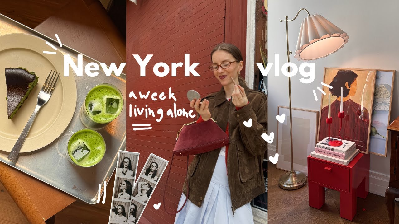 NYC vlog | apartment update, my work as a content creator, living alone