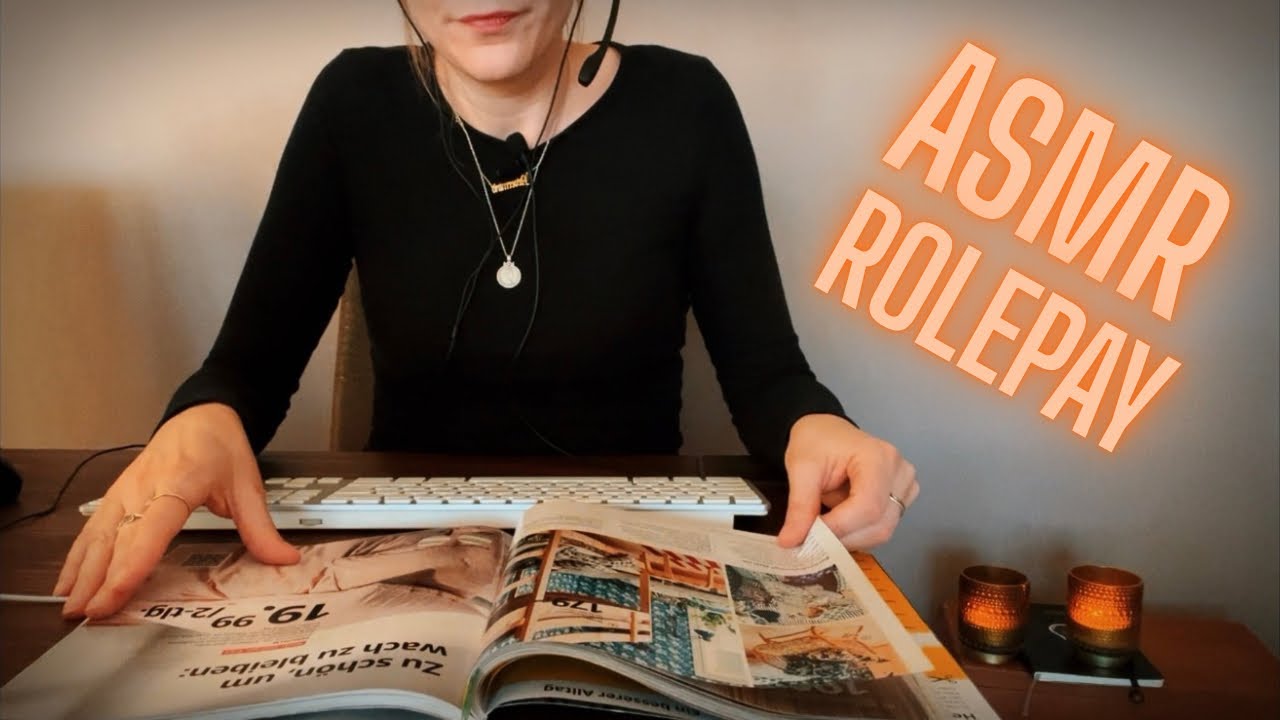 ASMR DEUTSCH: KUNDENSERVICE ROLEPLAY | SOFT SPOKEN TO WHISPER, KEYBOARD TYPING, PAPER SOUNDS