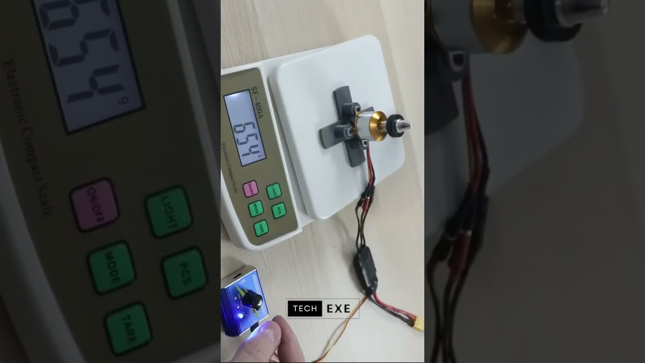 Drone Motor Thrust Test 1400KV | Brushless Motor Tutorial | Budget Motor Online With Link #shorts