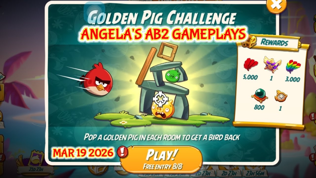 Angry birds 2 The golden pig challenge 19/03/2026 - 20/03/2026