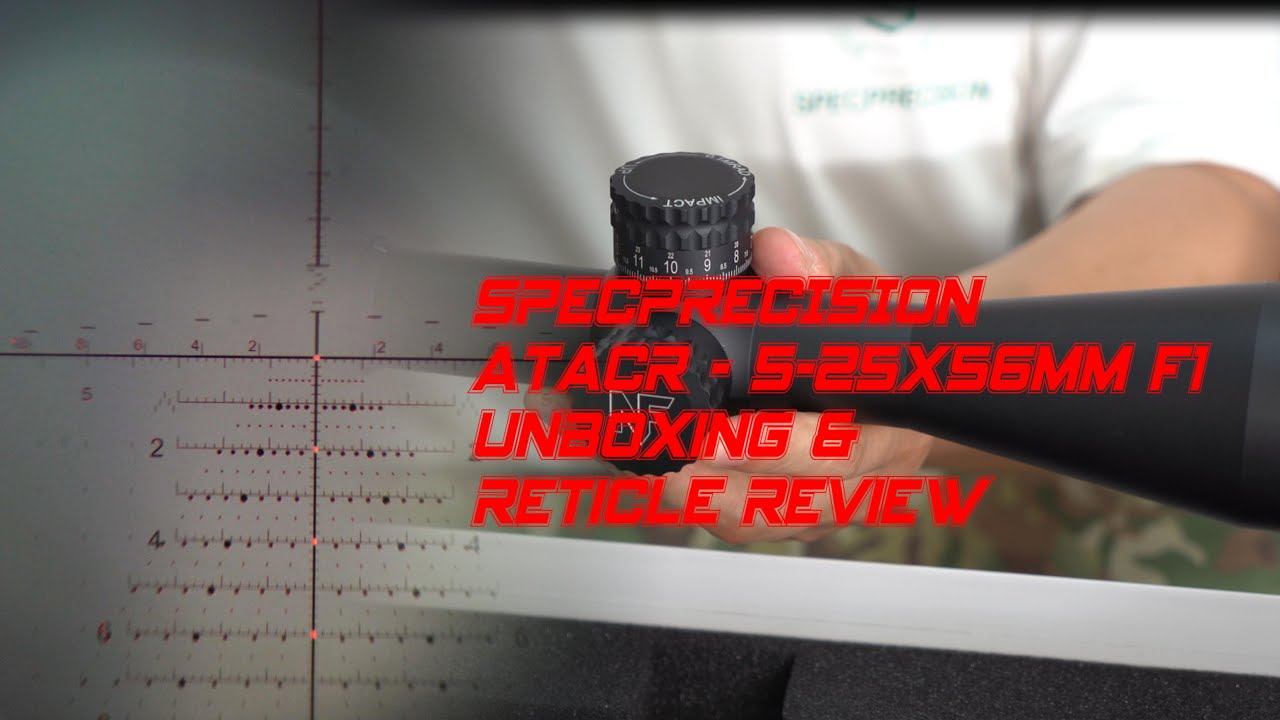 SPECPRECISION ATACR 5-25x56 Riflescopes F1 1mrad Illuminated HORUS TREMOR3 Reticle