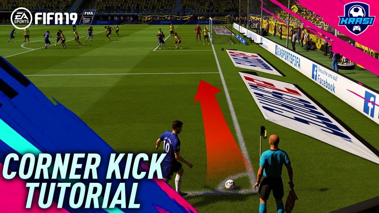 FIFA 19 CORNER KICK TUTORIAL - HOW TO SCORE EASY GOALS - MOST EFFECTIVE CORNER KICK in FIFA 19