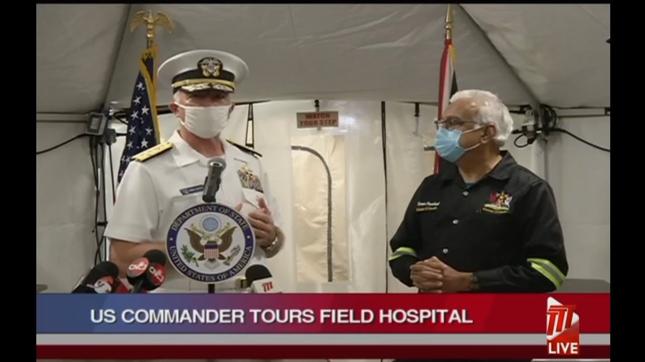 US Commander Tours Field Hospital At Jean Pierre Complex