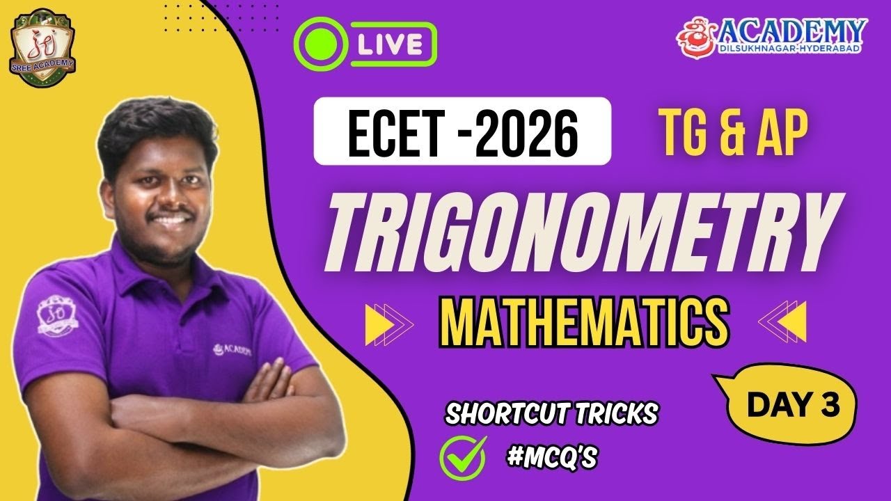 Trigonometry (ECET MATHS ) #mcqs