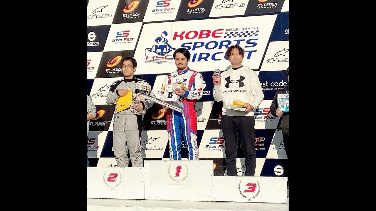 レーシングカート　デビュー戦　３位
