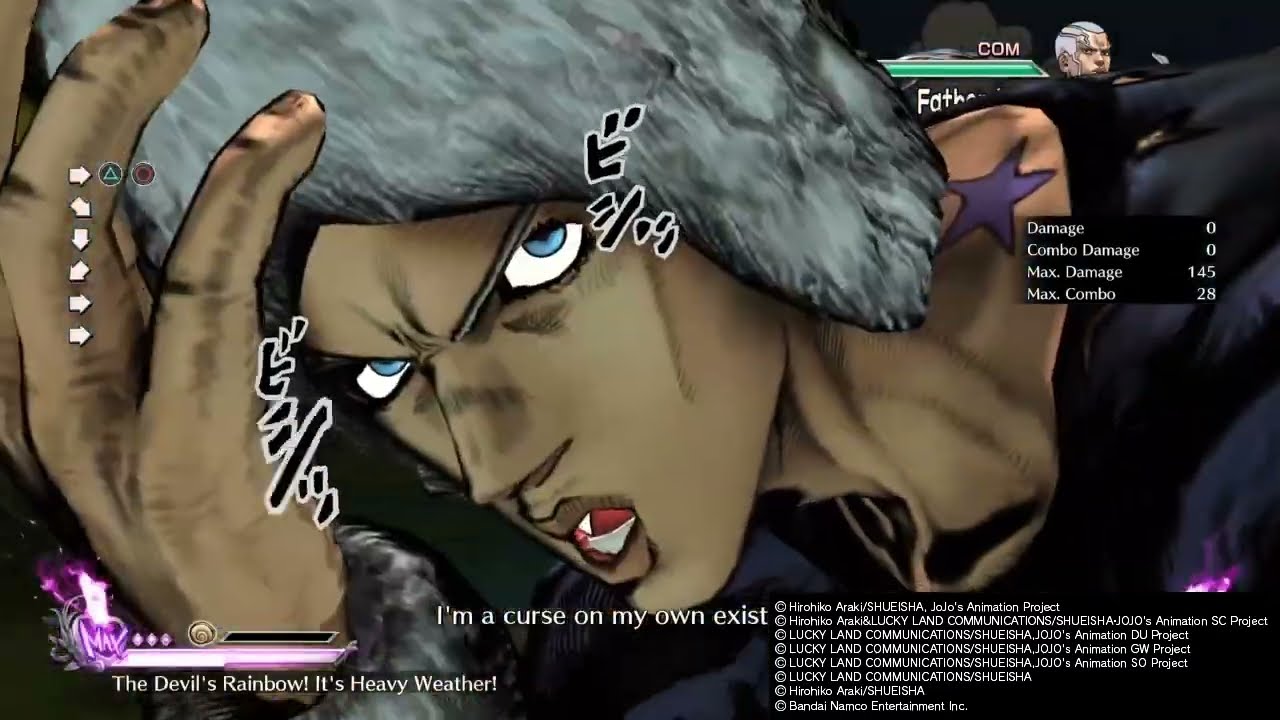 JoJo's Bizzare Adventure: All-Star Battle R - Weather Report (DLC) Moveset Showcase