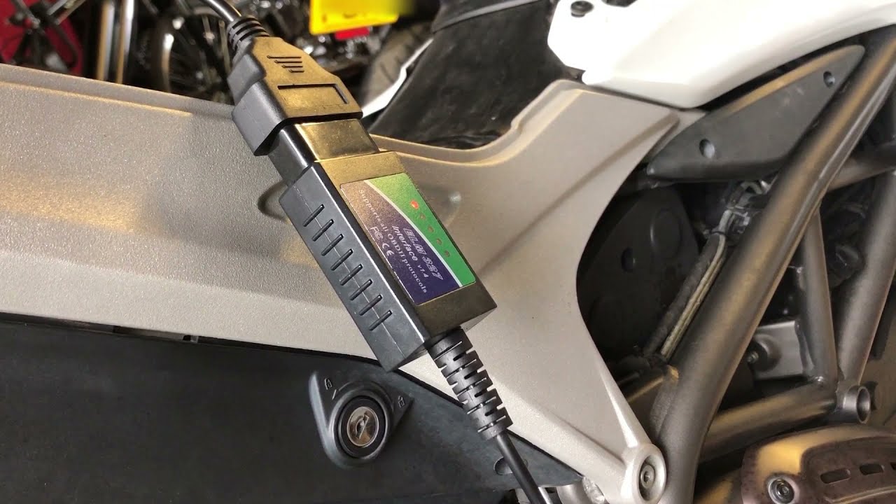 Ducati Diagnostics on a Hypermotard 821 using our BMDiag V1.4 FTDI Interface and 4 pin adapter cable