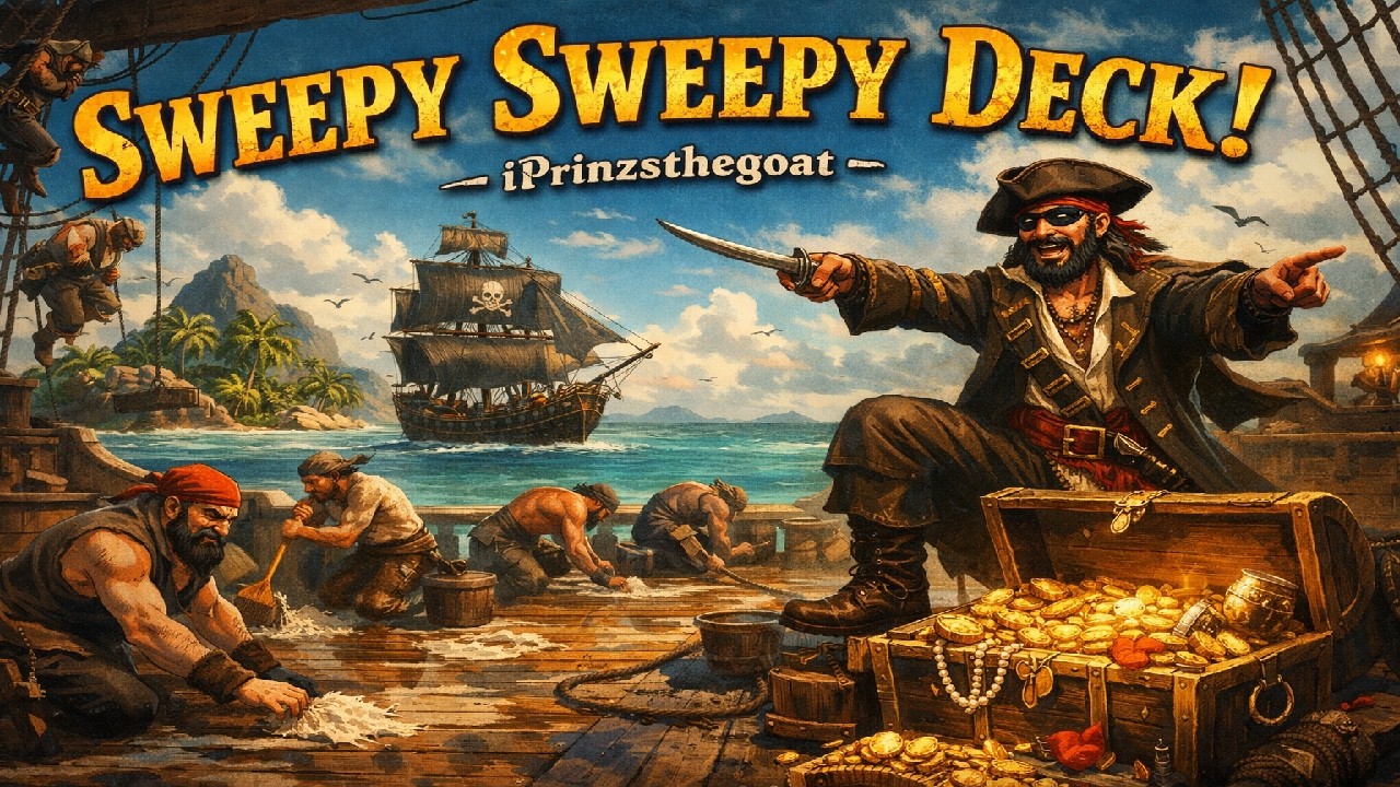 SWEEPY SWEEPY DECK! 🏴‍☠️ | Pirate Crew Anthem
