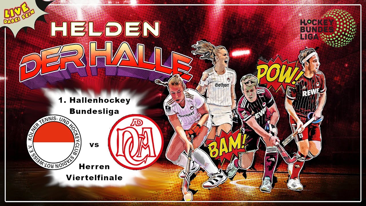 Rot-Weiss Köln - Der Club an der Alster  - 1. Hallenhockey Bundesliga Herren Viertelfinale