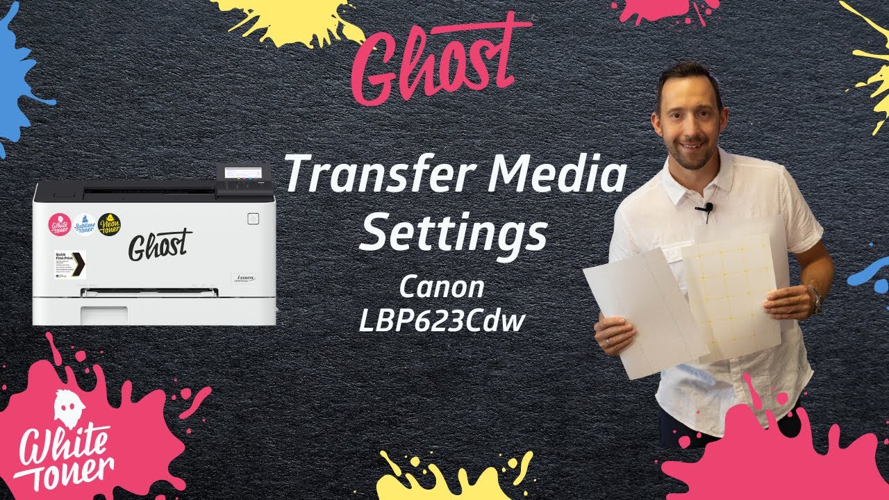 Transfer Media Settings for Canon LBP-623cdw - White Toner Printer