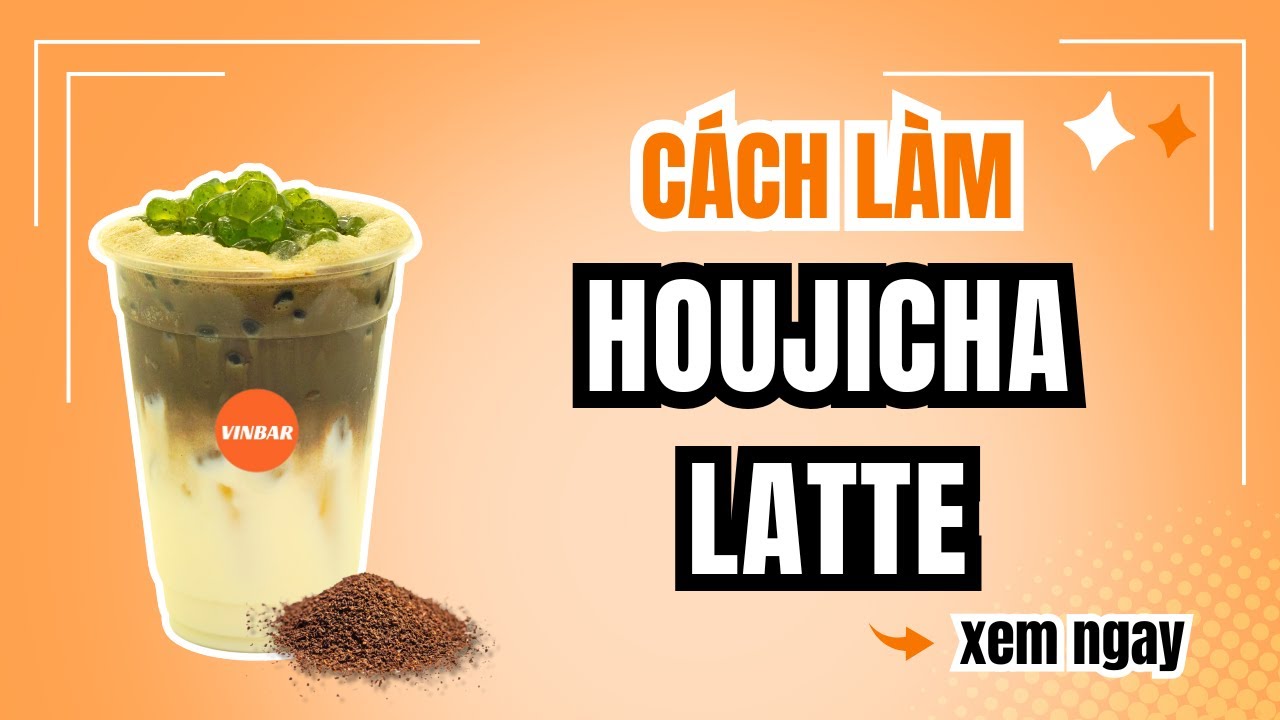 Hướng Dẫn C&aacute;ch L&agrave;m C&ocirc;ng Thức Pha Chế Houjicha Latte | #recipe #houjicha