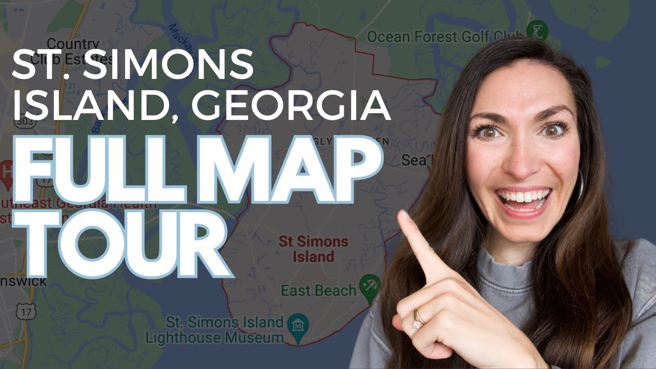 Moving to ST. SIMONS ISLAND Georgia MAP TOUR part 1
