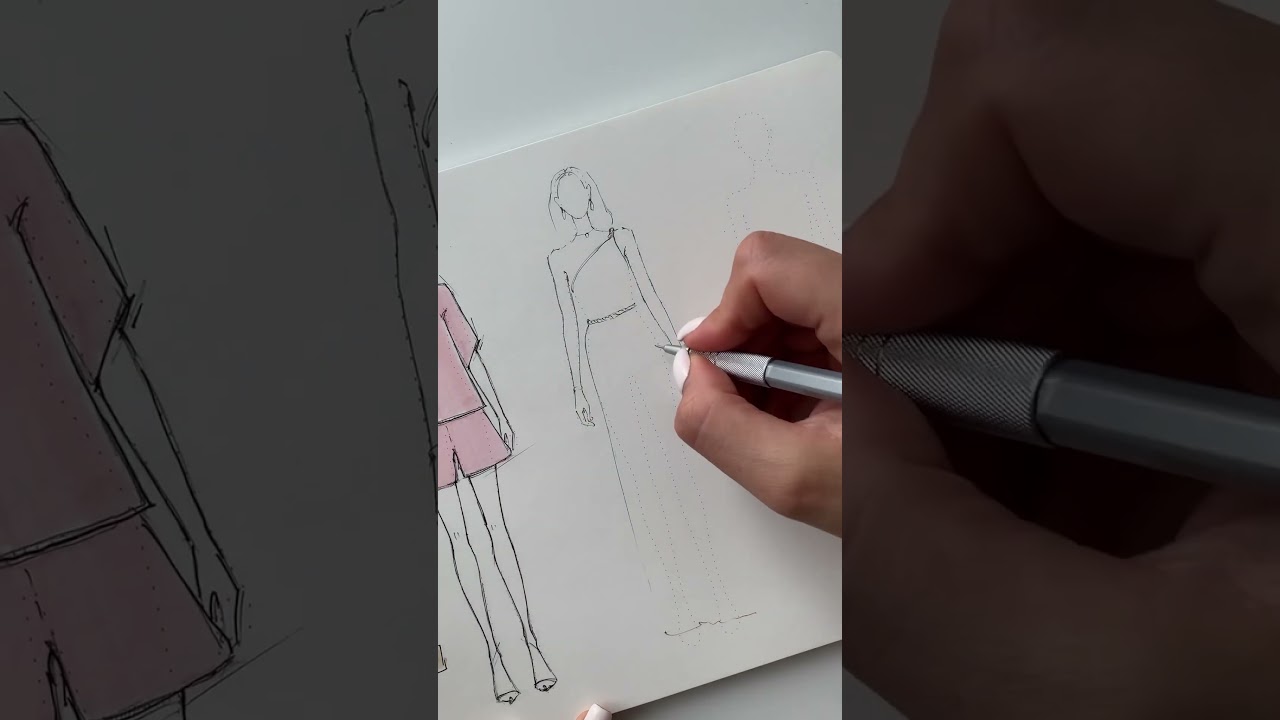 Did you draw fashion sketches? 🧐 #fashionsketch #fashiondrawing #fashionillustrator #kagalovska