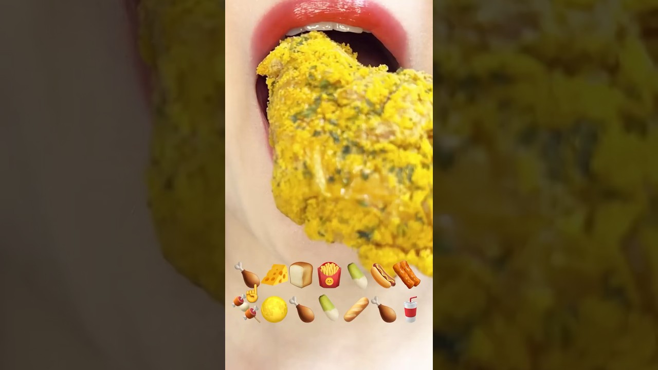 asmr CHEESE CHICKEN 치즈 치킨 eating sounds
