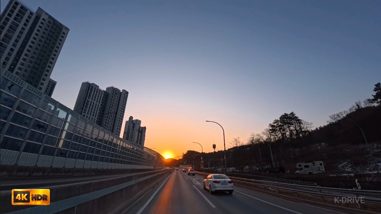 [출근길 드라이브] 오늘도 같은 길을 갑니다 | 해 뜨는 아침