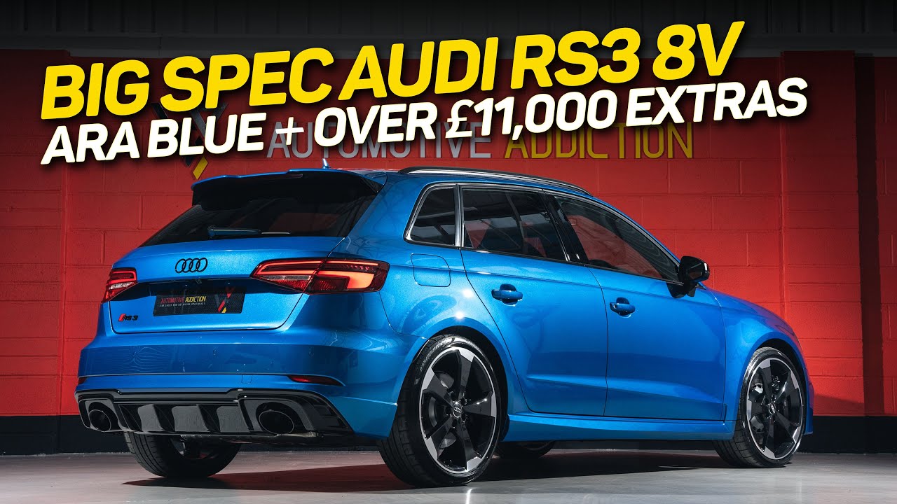 Ara Blue Audi RS3 8V Sportback | &pound;11,400 Factory Optional Extras For Sale at Automotive Addiction UK