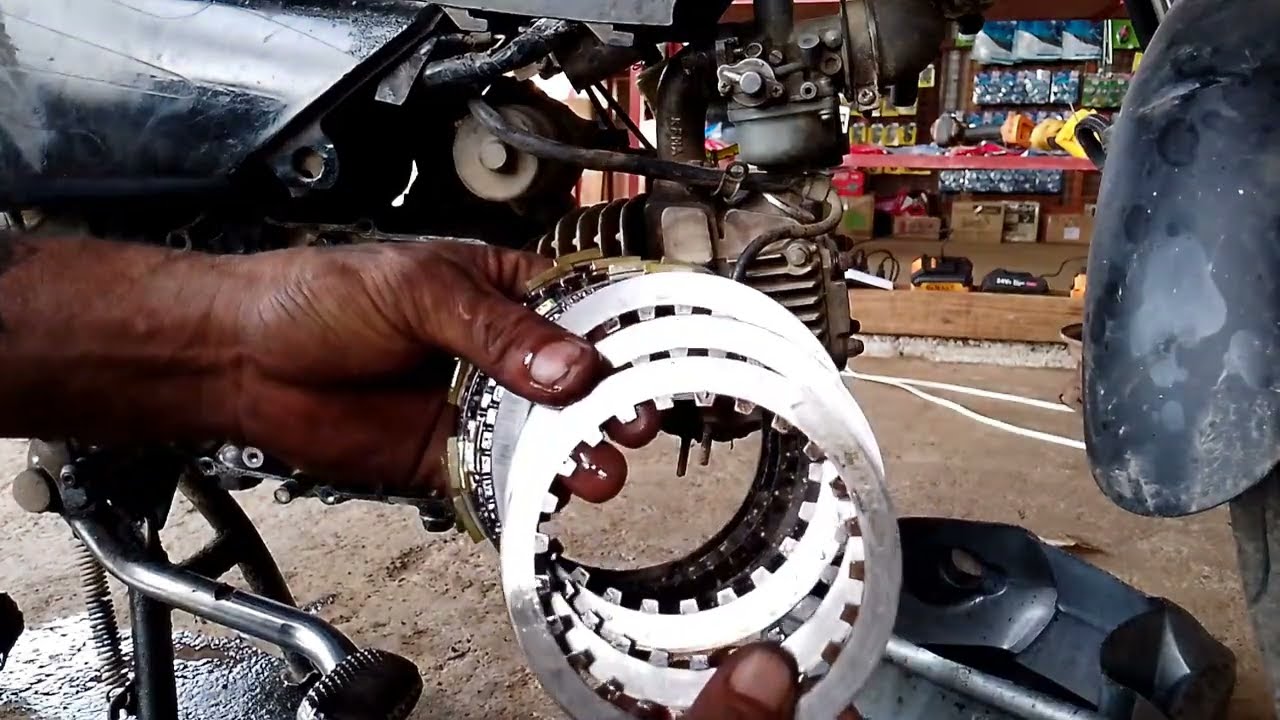 CLUTCH LINING INSTALLATION XRM110/WAVE110/WAVE100/RUSI110/ CHINA MOTORCYCLE