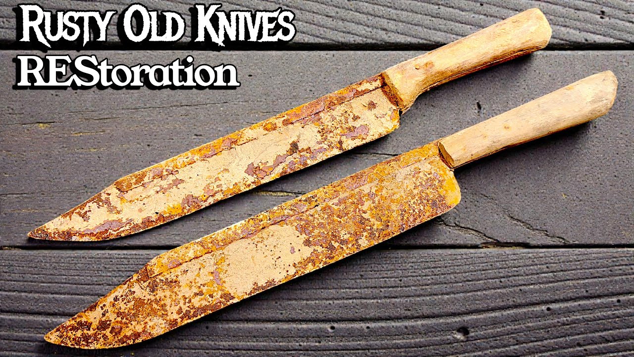 I Restored These 2 MASSIVE Rusty Cleavers From ABANDONED Butcher Shop! 🔪 ASMR 
