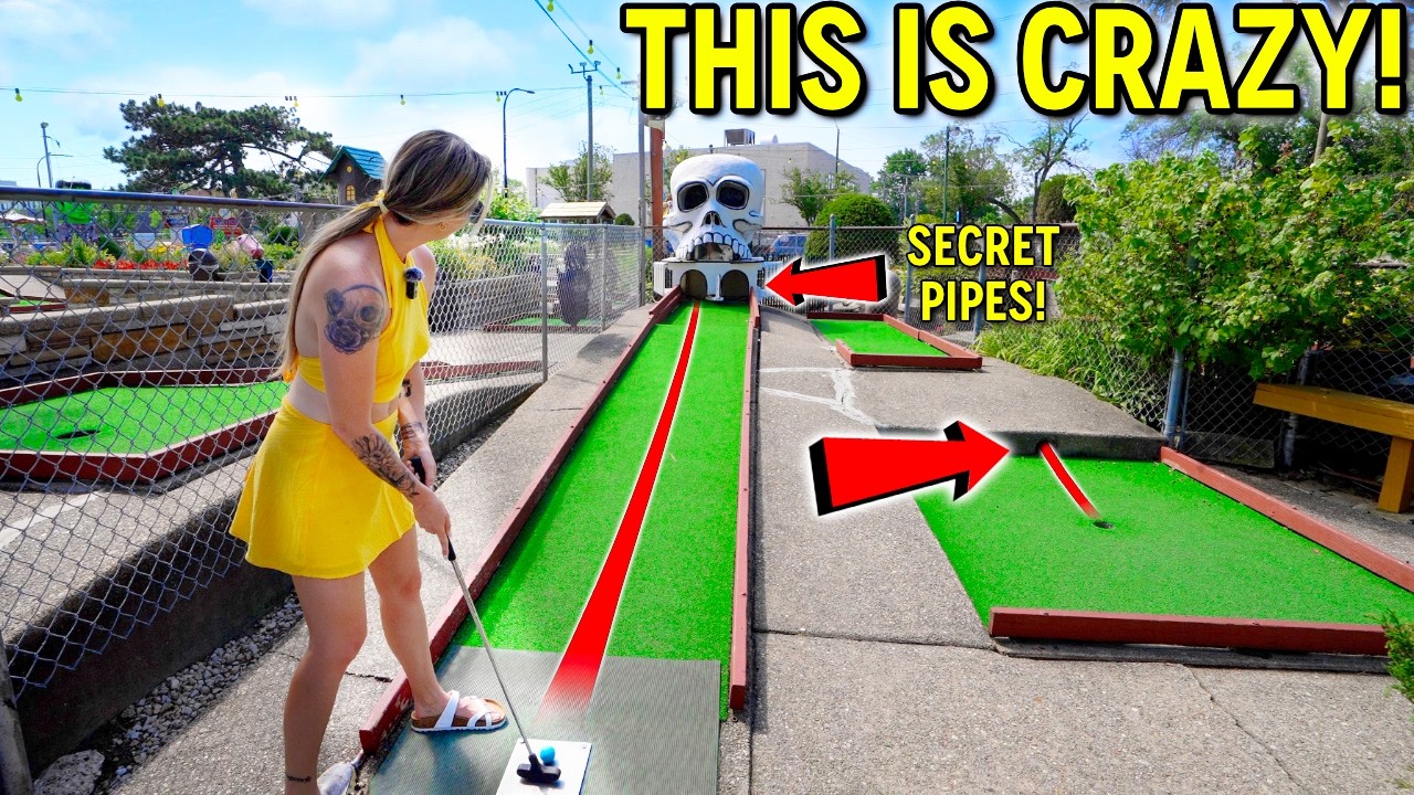 We've Never Seen an Old School Mini Golf Course Like This! - It's INSANE!