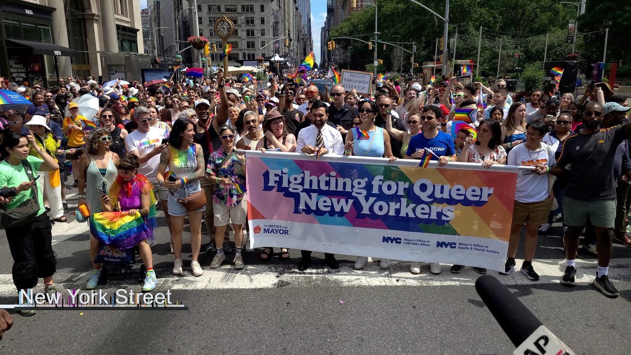 NYC Pride March Zohran Mamdani, Letitia James & Chuck Schumer Before the Parade June 28 2026