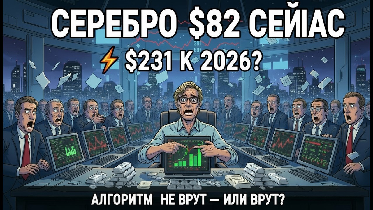СЕРЕБРО УТРОИТСЯ ЗА 9 МЕСЯЦЕВ? РАЗБИРАЕМ ПРОГНОЗ $231 — И ПОЧЕМУ ВСЁ НЕ ТАК ПРОСТО