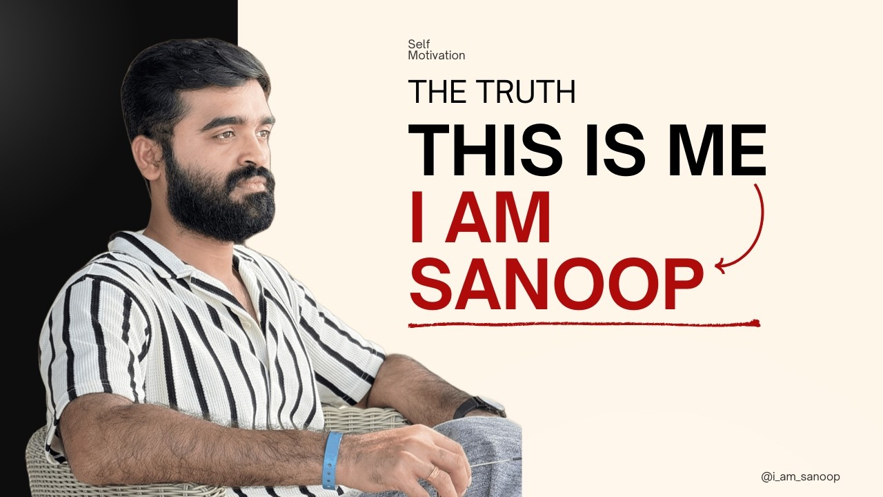 This is me I am Sanoop