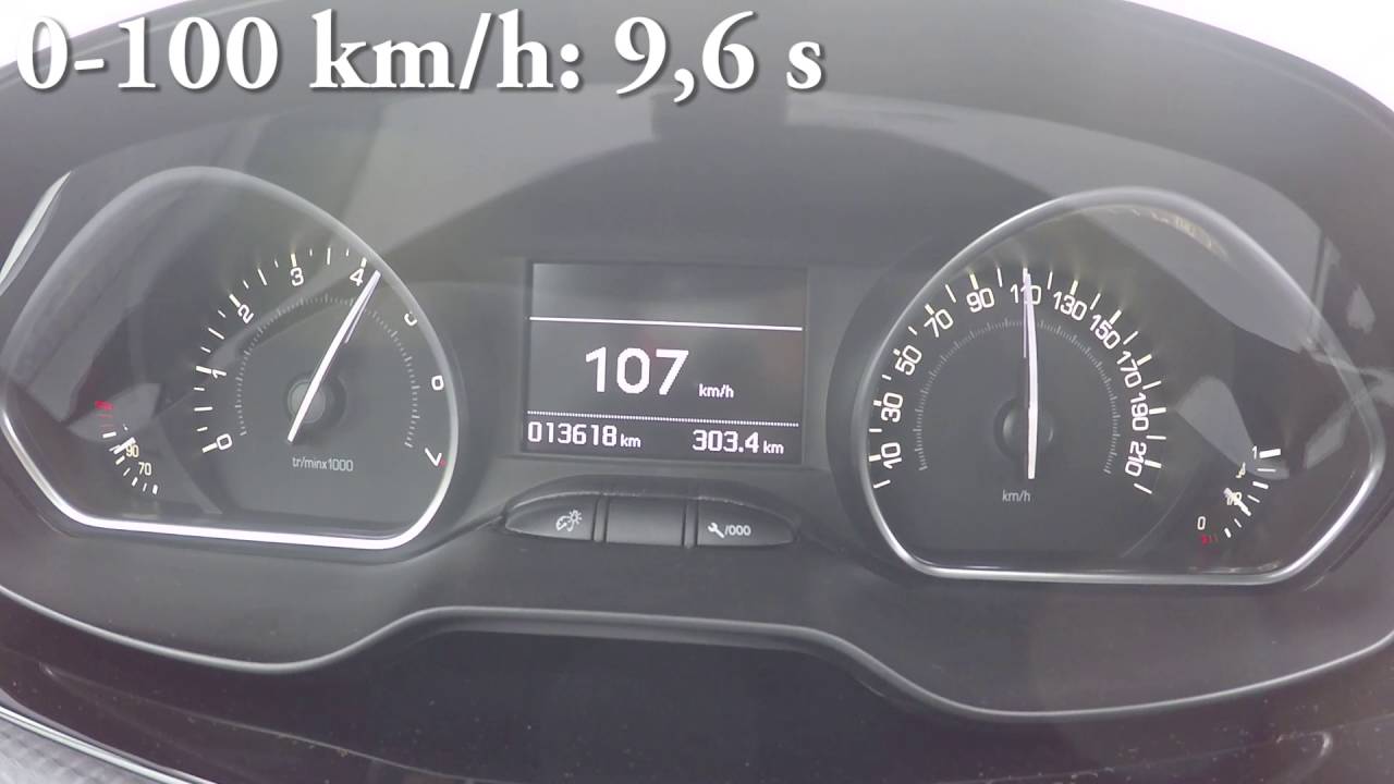 2016 Peugeot 208 1.2 PureTech 110 HP Acceleration 0-100