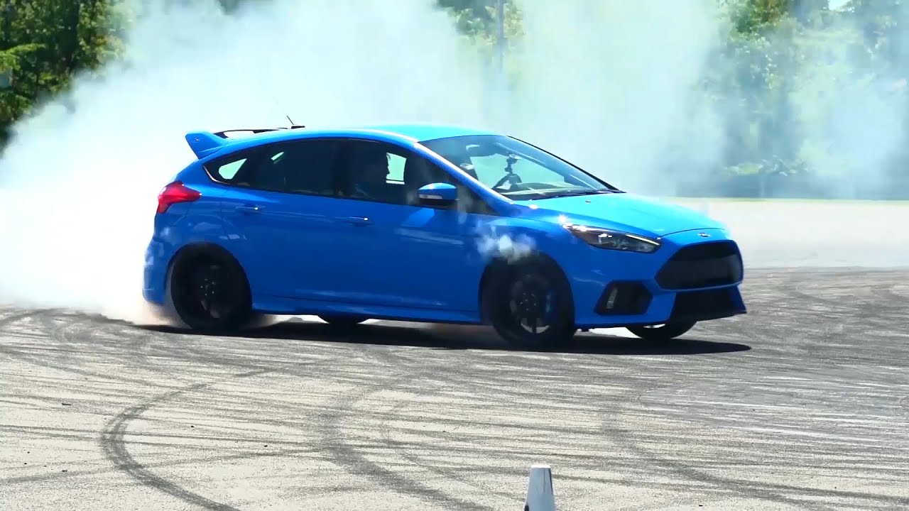 2016 Ford Focus RS Track & Drifting Footage with Drone Aerial Shots