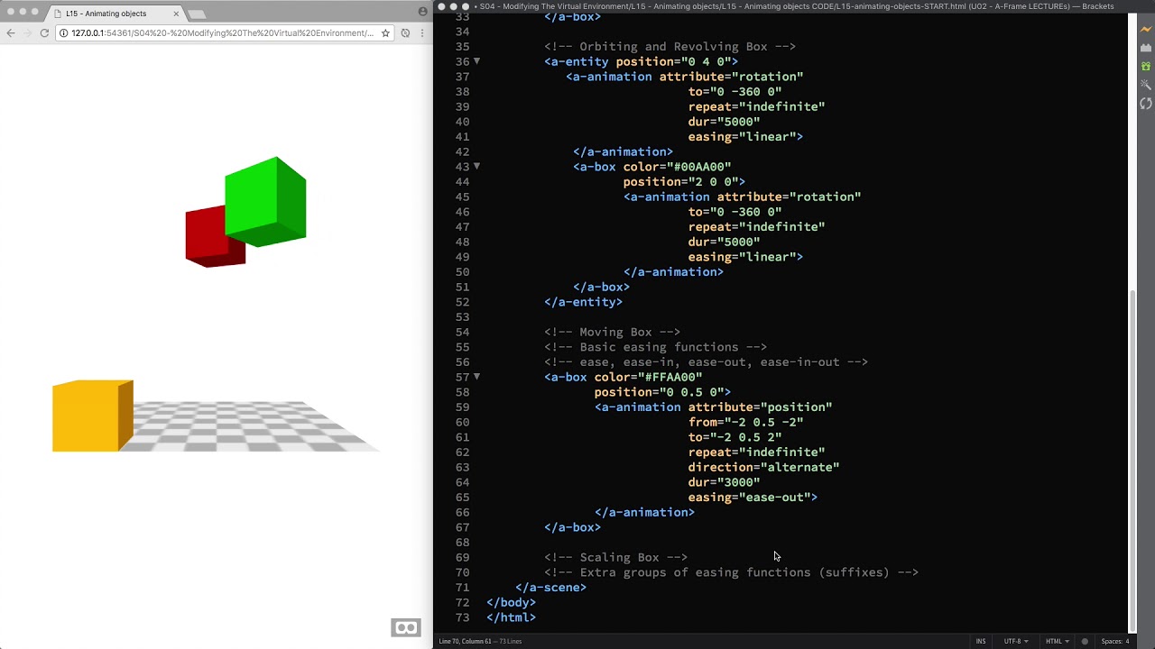 Animating Objects (A-Frame Tutorial - WebVR)