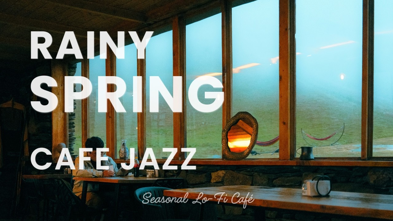 Rainy Spring Café Jazz ☕ Relaxing Acoustic Jazz for Study, Work & Focus (1.5 Hours)