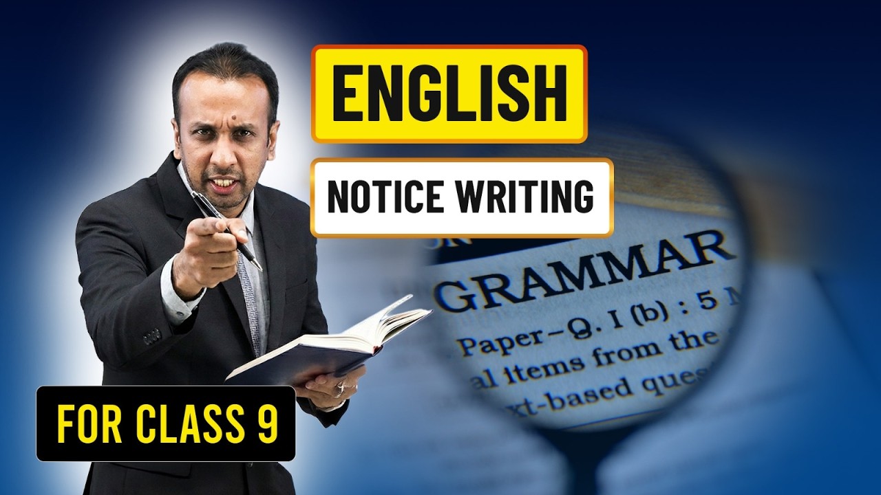 EduAid One Shot Live | English | Notice Writing | Class 9 | SEBA
