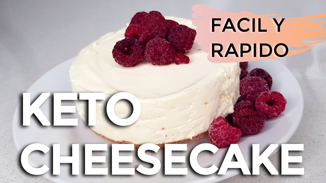 🍰CHEESECAKE KETO (5 Minutos!!) - Facil- NO BAKE - Sin cocinar