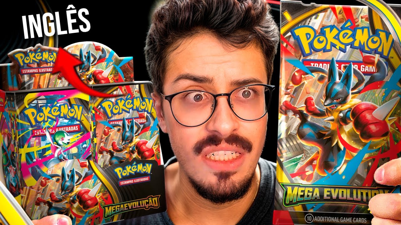 ABRI PELA PRIMEIRA VEZ UMA BOX EM INGL&Ecirc;S DE MEGA EVOLU&Ccedil;&Atilde;O! POK&Eacute;MON TCG
