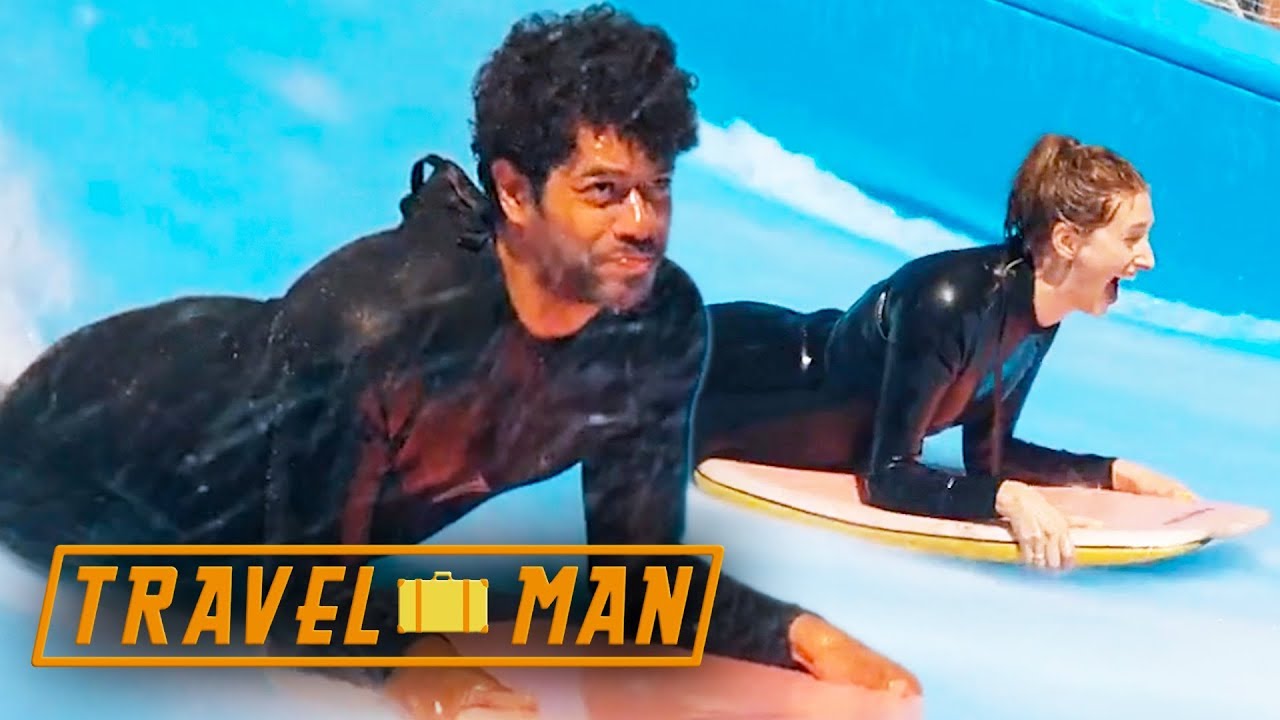 Richard Ayoade and Jessica Knappett go Flowboarding | 48hrs in...Ibiza