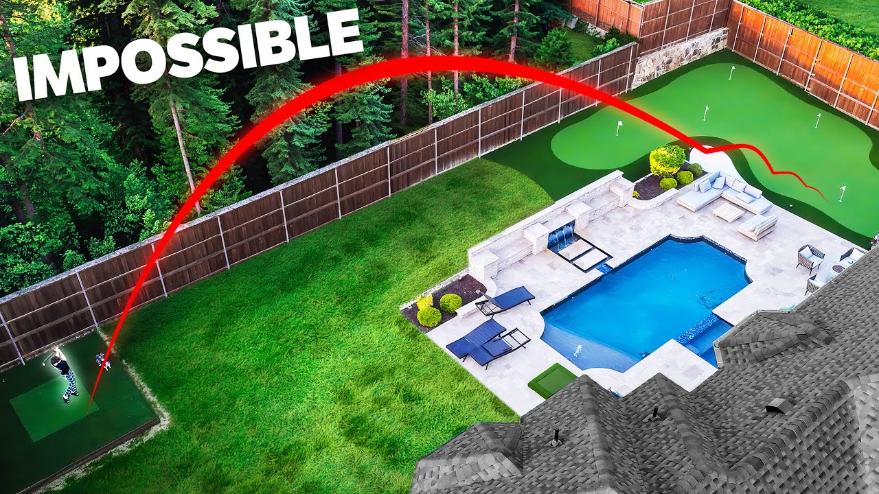 Величайший трюковый удар в гольфе на заднем дворе всех времен!!